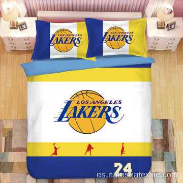 Juegos de cama de 3 piezas NBA Black No. 23